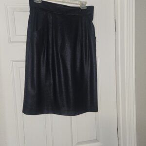 New Antonio Melani sz 6 Navy/black lined pencil skirt